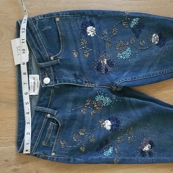 For the Republic Denim Embellished Designer Jeans - Picture 8 of 13